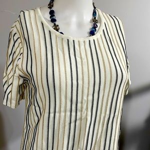 Calvin Klein sweater knit short sleeve Small NWOT